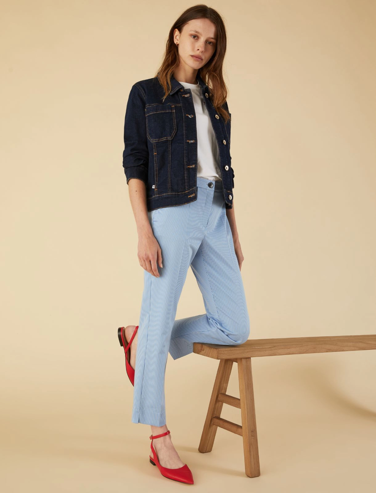 Pantalone in raso bicolor POMO 002 EMME MARELLA 