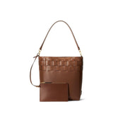 LAUREN RALPH LAUREN Borsa a tracolla in pelle Marrone