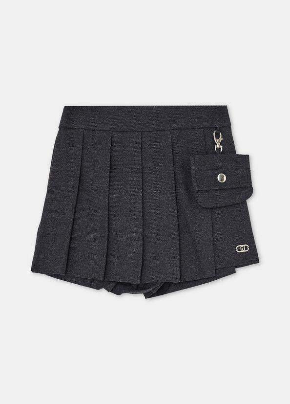 gonna pantalone in misto cotone GF5048T087A 02065 LIU JO JUNIOR 