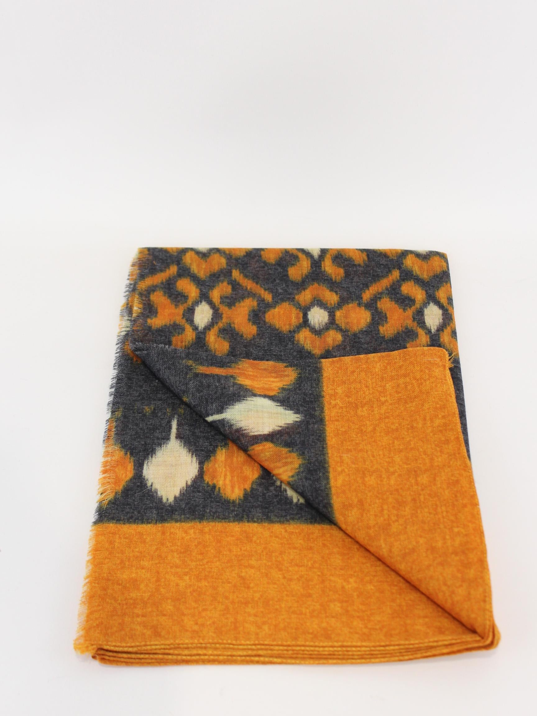 sciarpa in lana multicolor SC184-02-232249 05ARANCIO GIERRE MILANO 