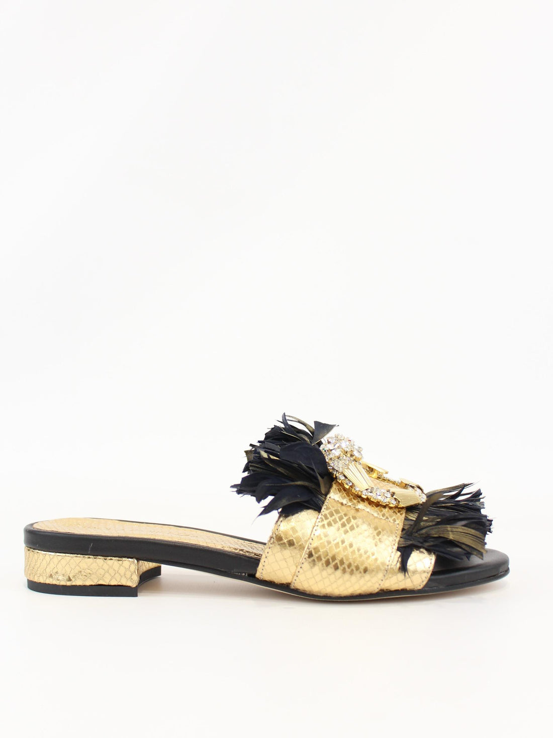 sandalo diana snake PS658 NERA PAOLA FIORENZA 