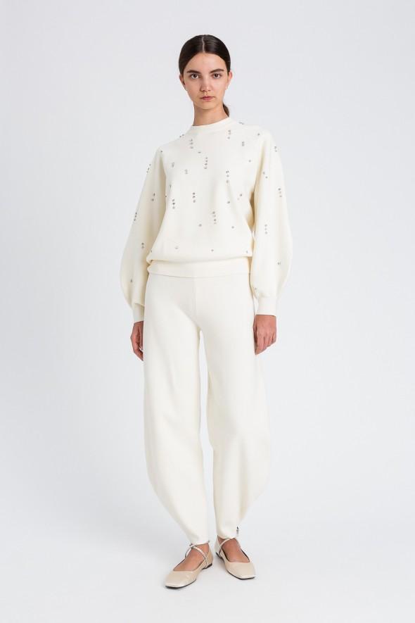 maglione con applicazioni 252AT3050 00282 TWINSET ACTITUDE 