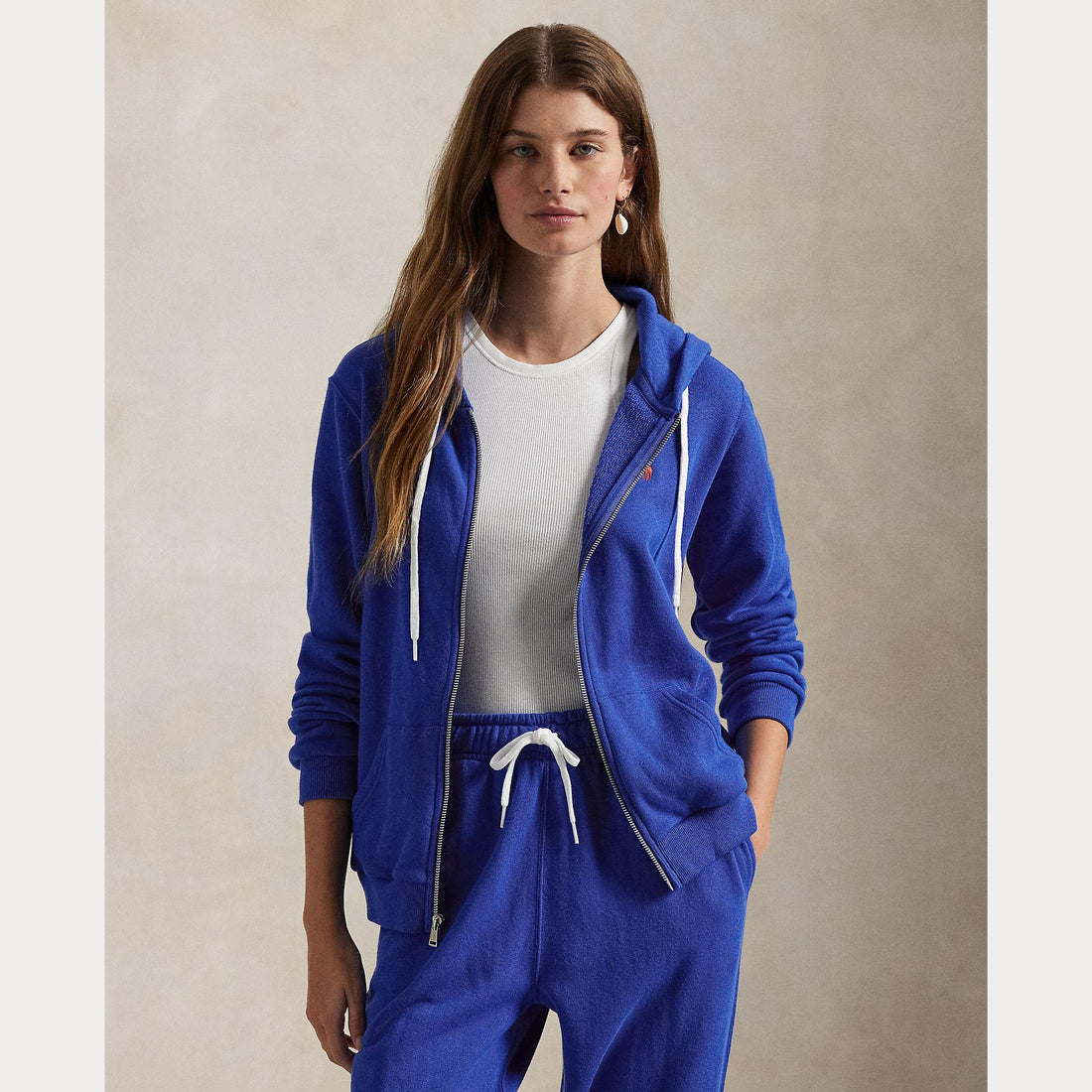 felpa full zip cavallino 211-935584 011 RALPH LAUREN POLO 