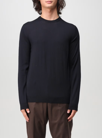 maglione girocollo in lana 810104 Z0290 N0011 ZANONE 