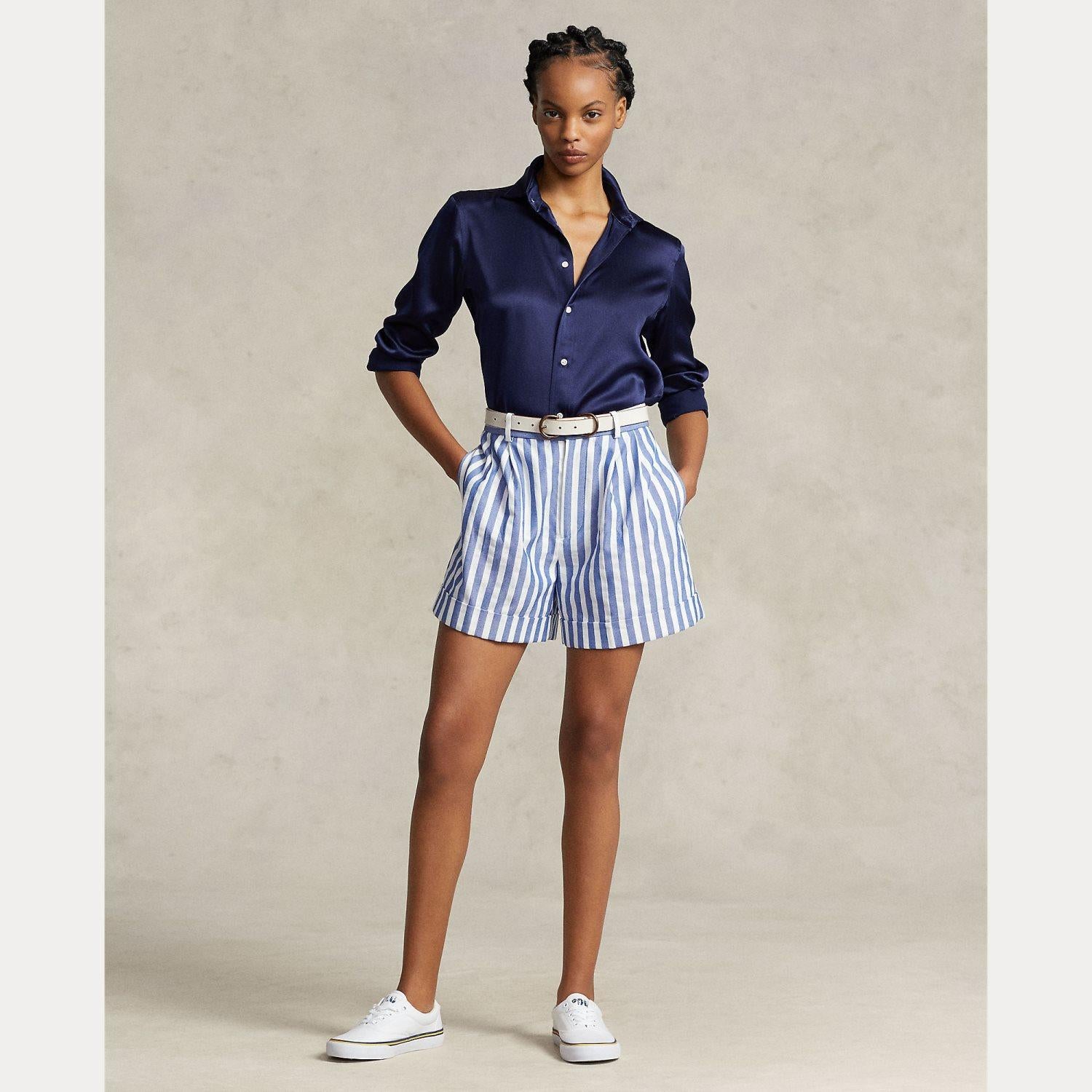 camicia in raso 211-891378 003 RALPH LAUREN POLO 