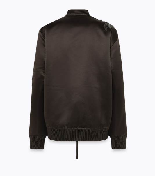 bomber in duchesse con ricamo RF5286T273A 90840 Blugirl 