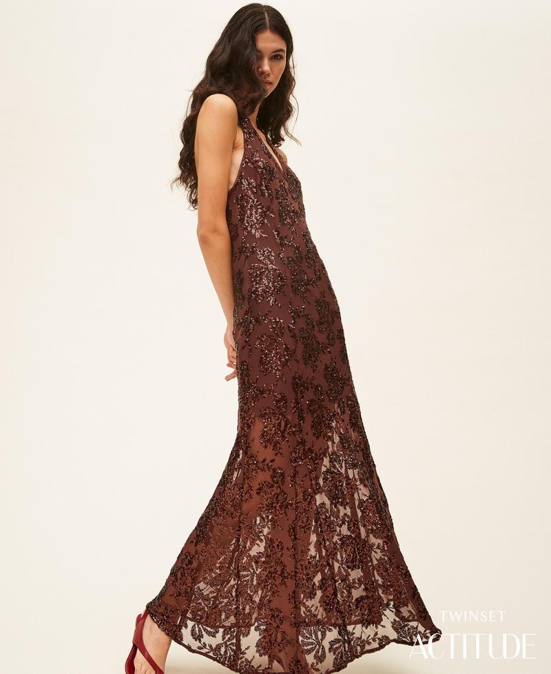 abito tulle e pailettes 261AT2145 11504 TWINSET ACTITUDE 