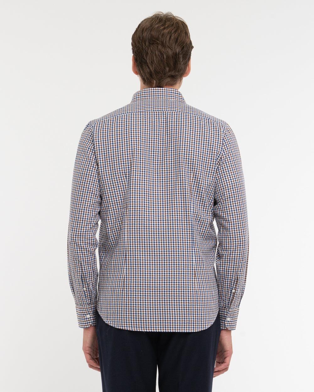 camicia button down damier 3932E602L 253703 88 MANUEL RITZ 