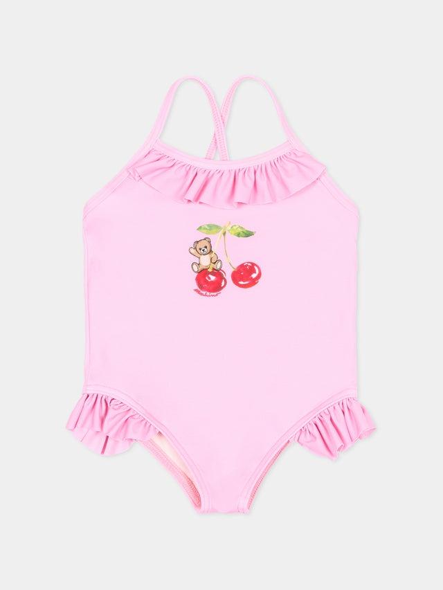 costume intero con logo MBL00G LKA11 51473 MOSCHINO KIDS 