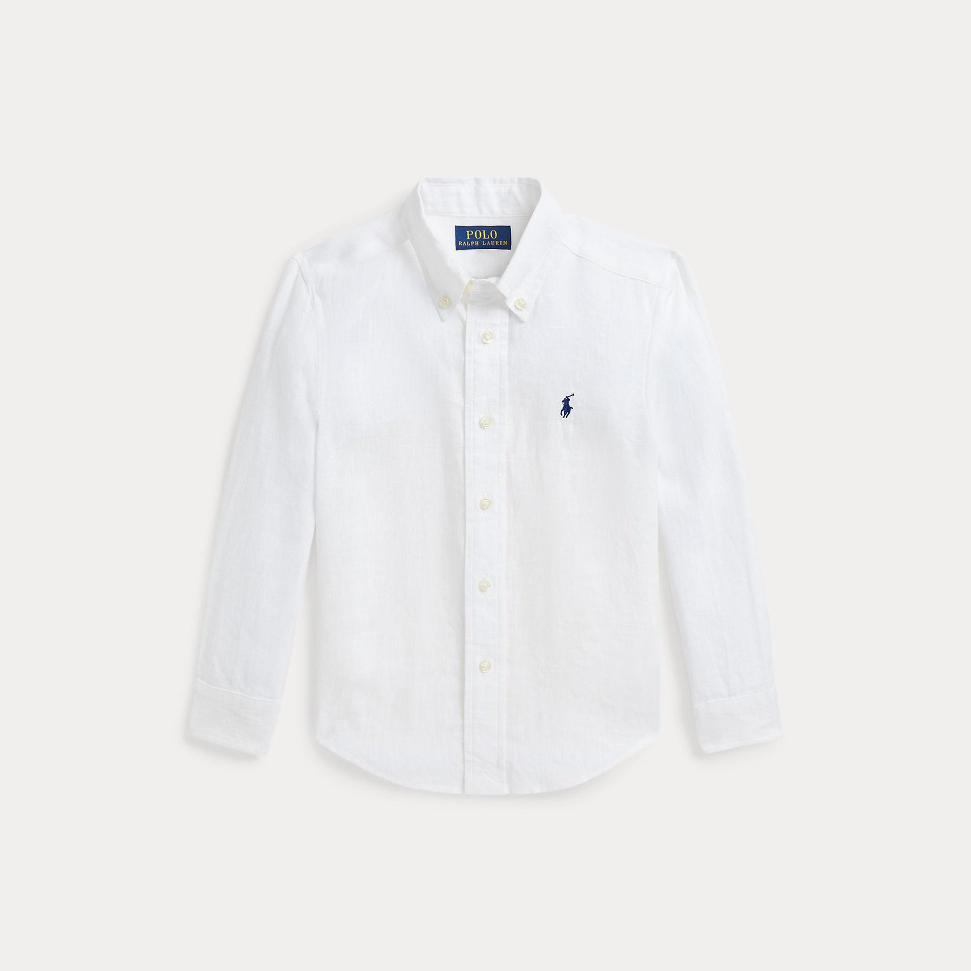 camicia in lino con pony 322-967600 003 RALPH LAUREN POLO 