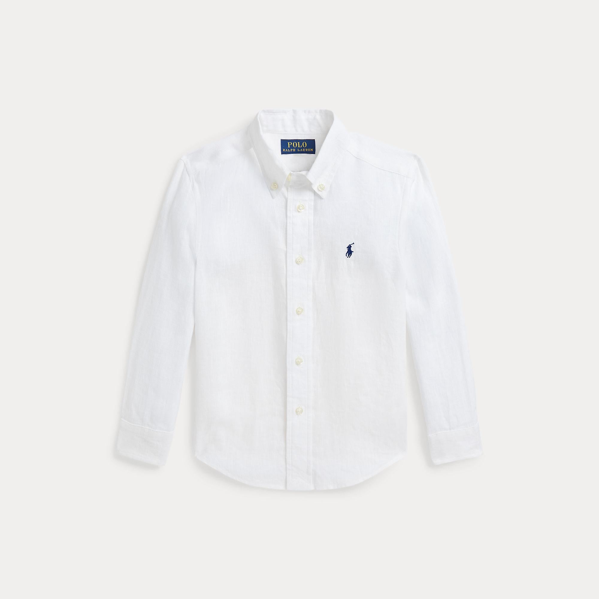 camicia in lino con pony 322-967600 003 RALPH LAUREN POLO 