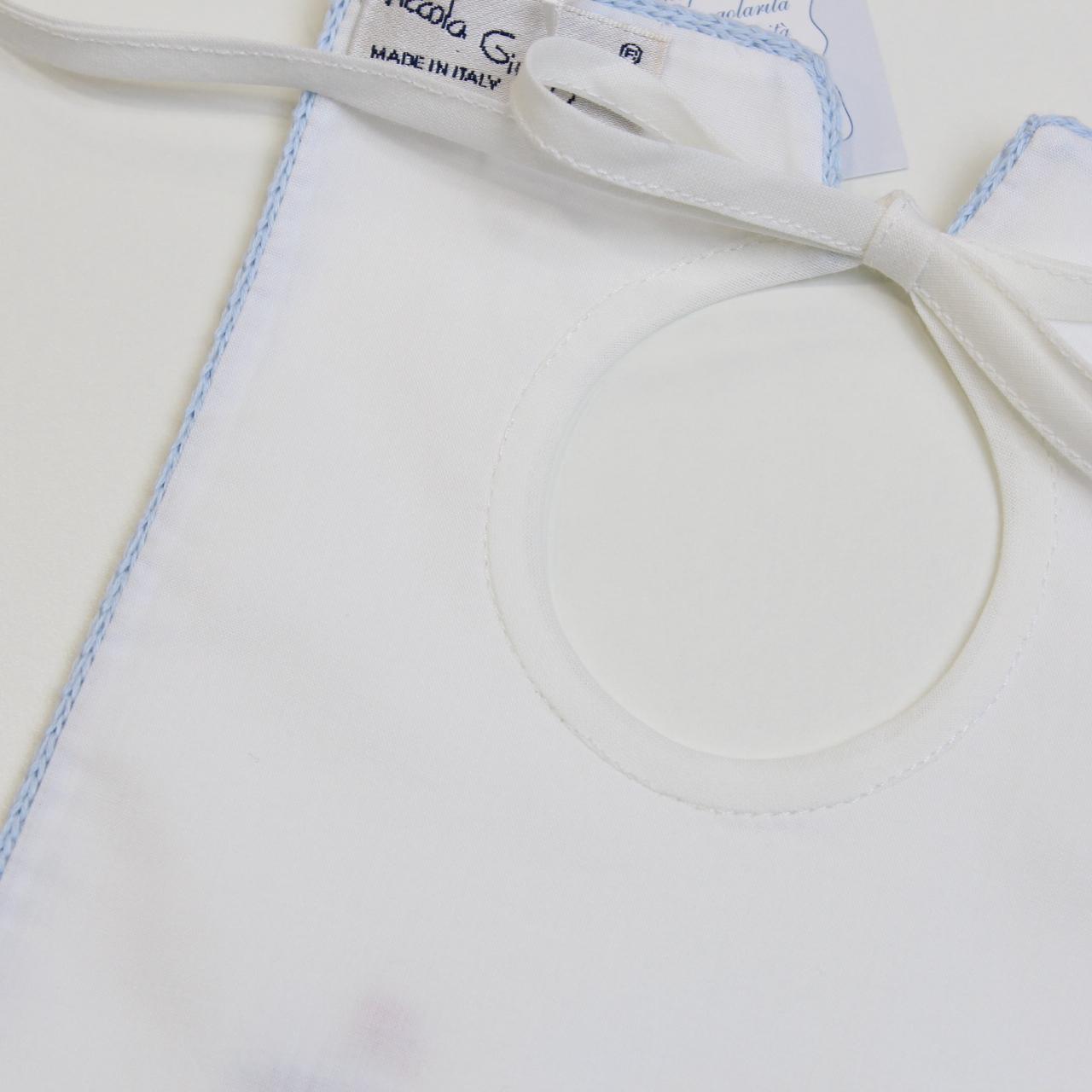 BAVETTA NEONATO CON RICAMI in cotone BILLY BAVETTA UNI PICCOLA GIUGGIOLA 