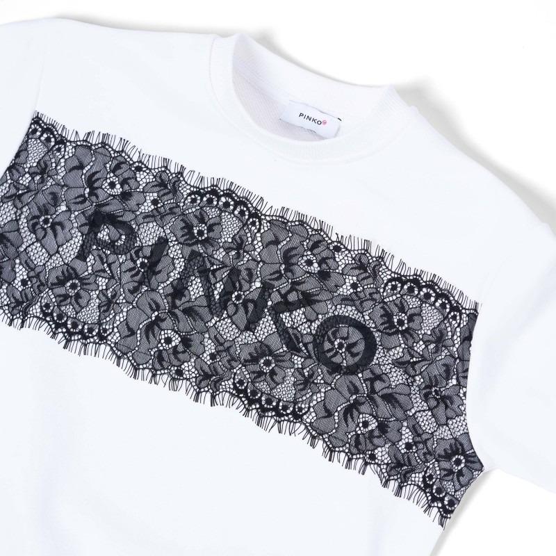 felpa cn dettaglio logo KFFE024 FF015 D839 PINKO 