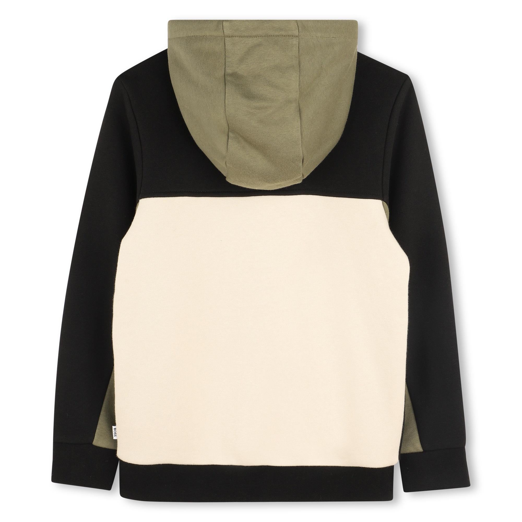 felpa con cappuccio e full zip J52322 21C BOSS 