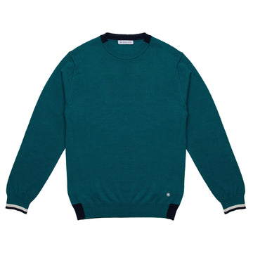 maglia con contrasto al collo 3932M500 253807 86 MANUEL RITZ 