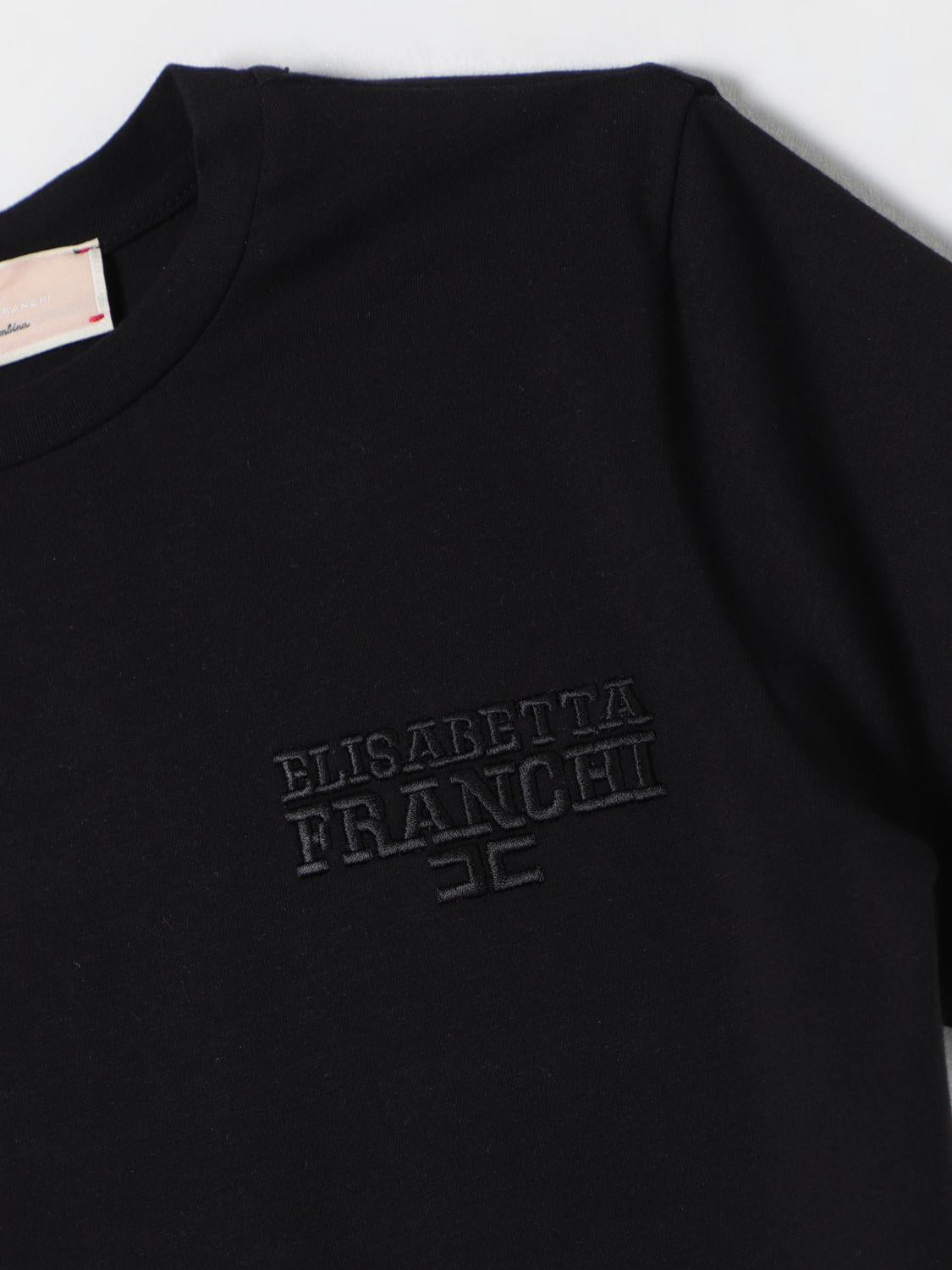 t-shirt logo petto EFTS225 JE006 N000 ELISABETTA FRANCHI 