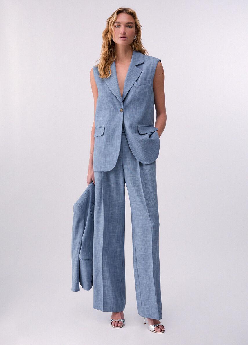 gilet con foulard WA6165T332A X0761 LIU JO WHITE 