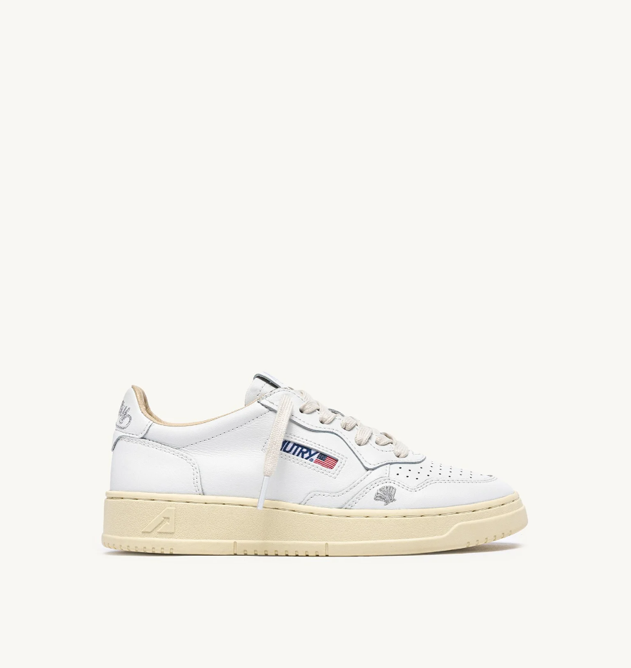 sneakers con dettagli argento AULWHP02 WHITE/SILVER AUTRY 