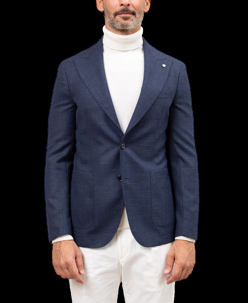 blazer monopetto in lana vergine 2684 52533 03 LUIGI BIANCHI MANTOVA 