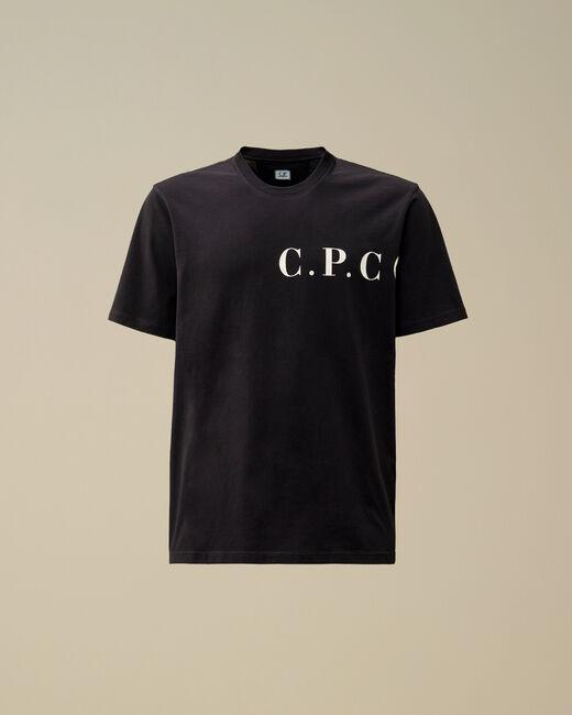 t-shirt front back logo 18CMTS139A 005100W 888 CP COMPANY 