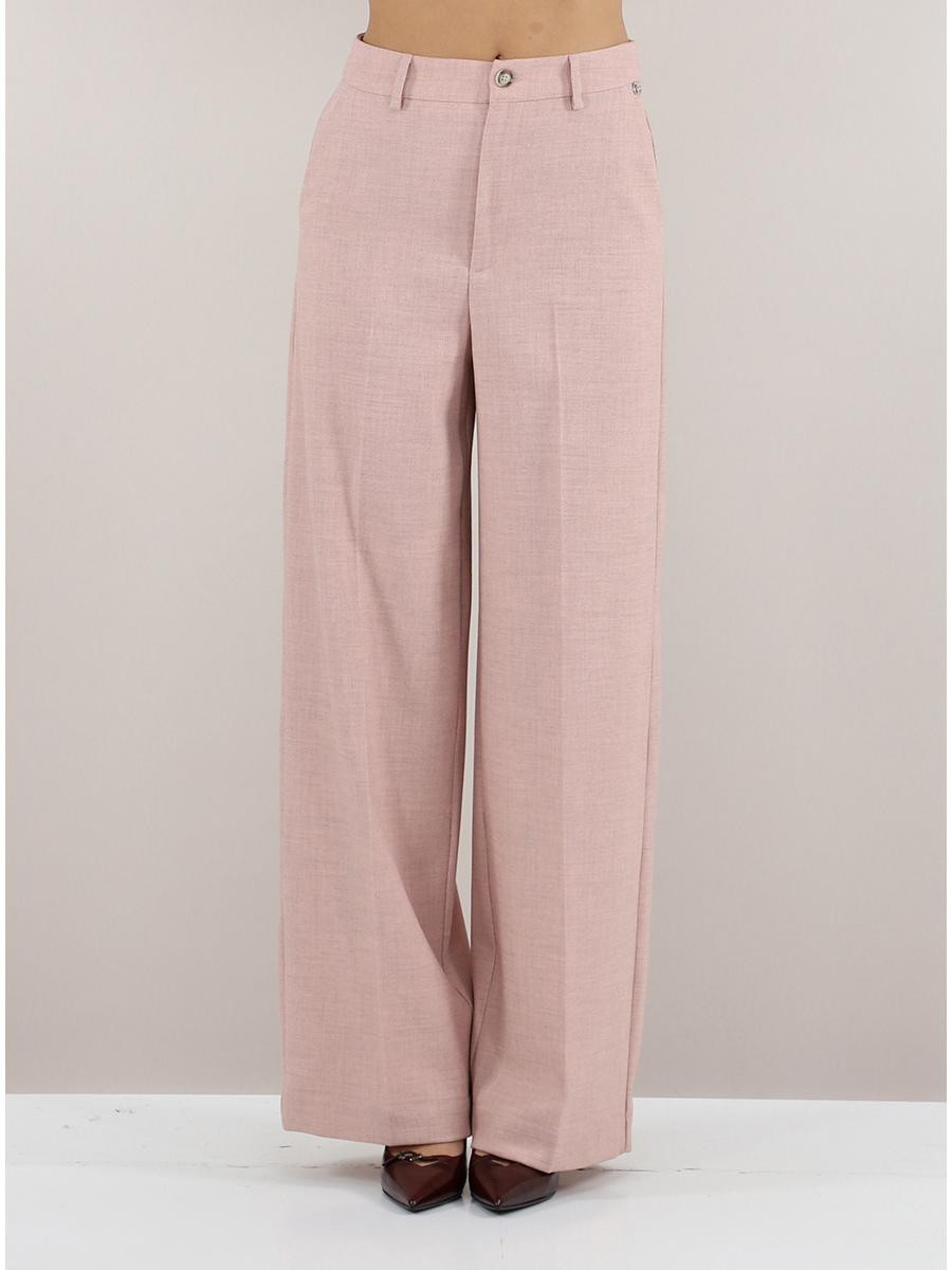 pantalone a vita alta MF5514T4334 61508 LIU JO WHITE 