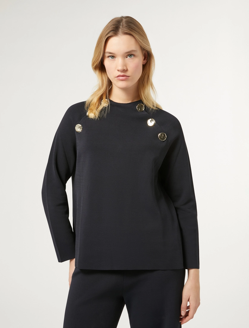 maglia con bottoni oro ROMANIA 009 MARINA RINALDI 