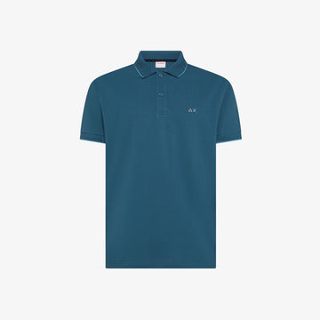 polo small stripe A36111 AVIO SUN68 