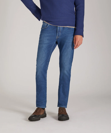 jeans in denim lavato BDPS0003 F17 002 INCOTEX 