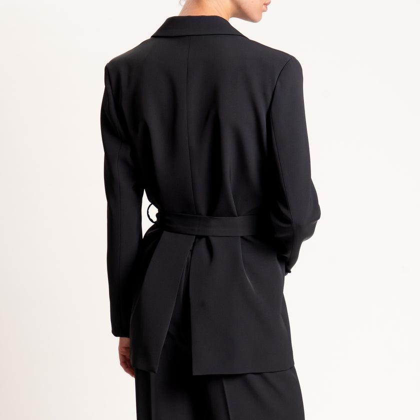 giacca con cintura in vita TF0358 NERO VICOLO 