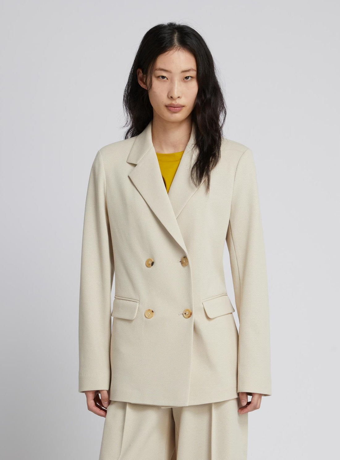 Blazer in jersey piquet di cotone MMLROTONDO 001 MM 