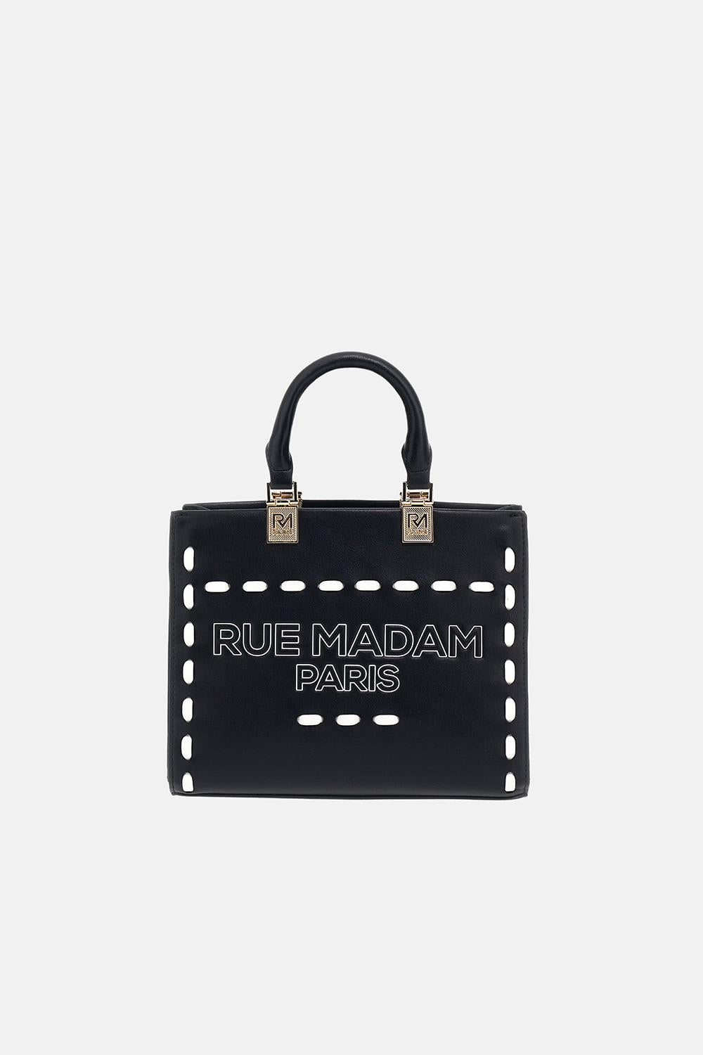 Borsa iconique mini tote 1532ICONIQUE BLACK RUE MADAM PARIS 