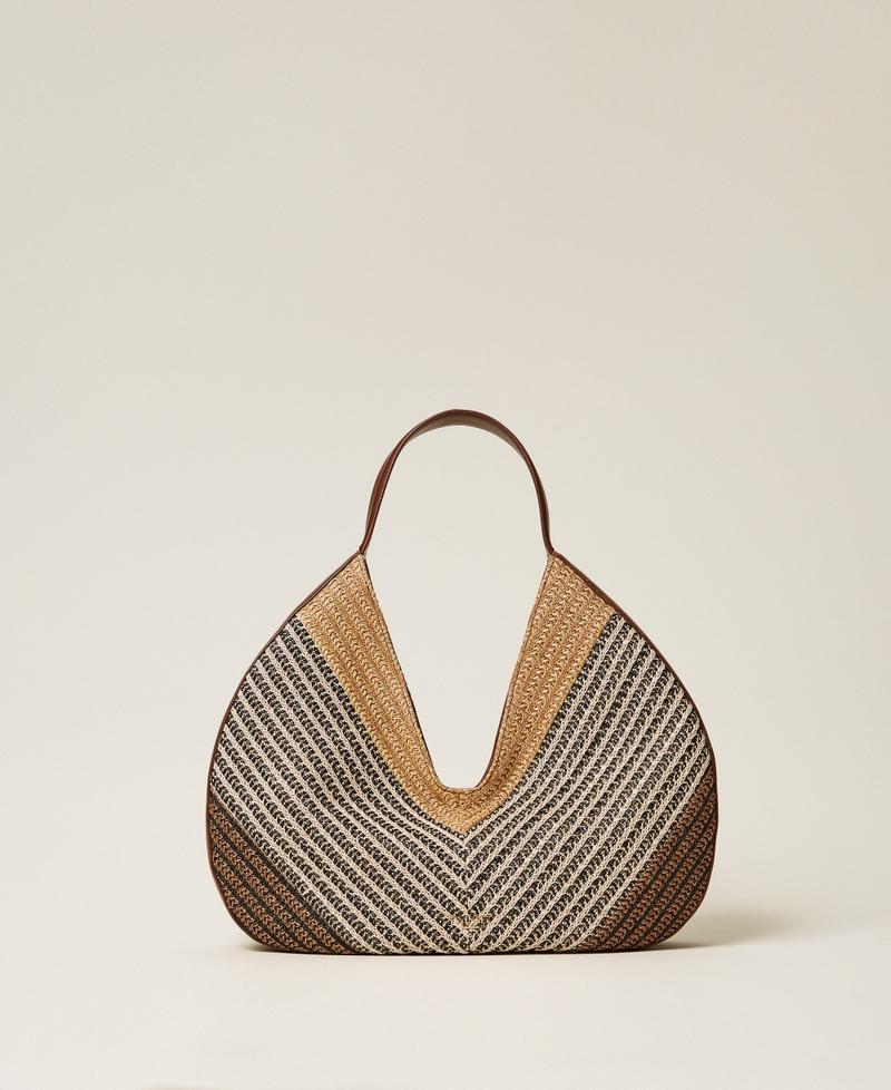 Borsa hobo in rafia 261TD8501 13504 TWINSET 