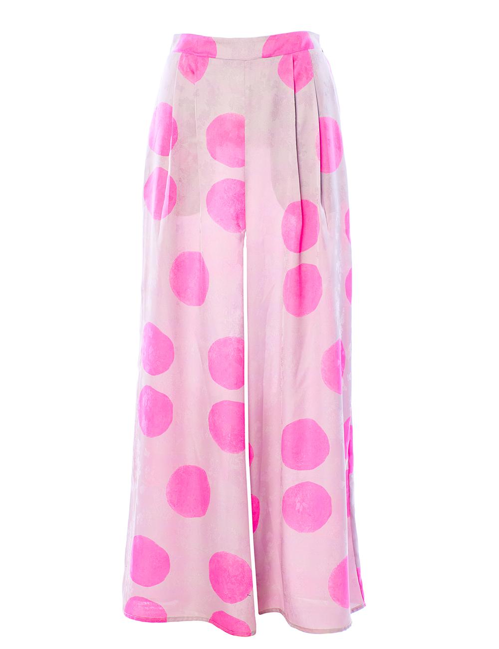 pantalone maxi pois A135SP108 PINK ANONYME 