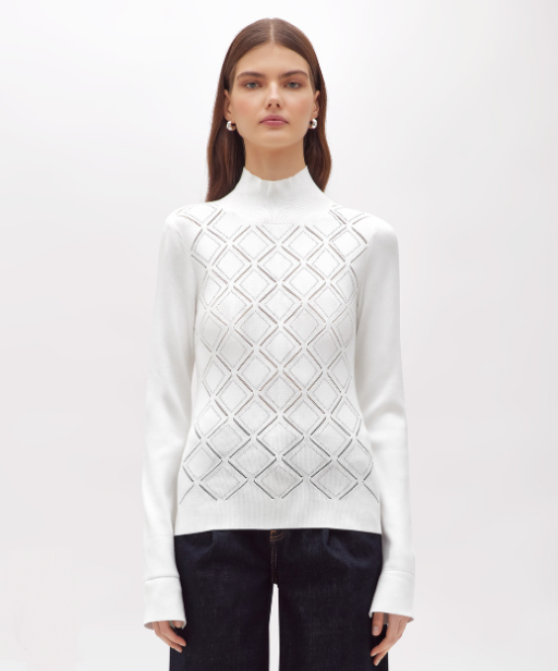 maglia fitted con strass RF5114MS99E 10602 Blugirl 