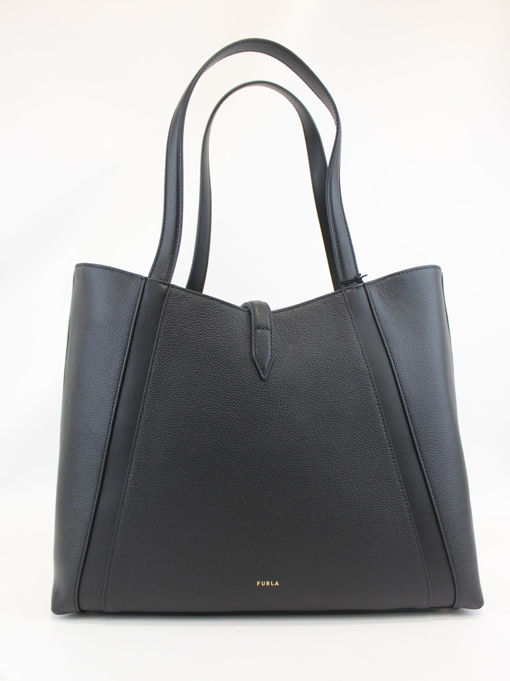 borsa shopping goccia WB01788 BX3353 NERO FURLA 