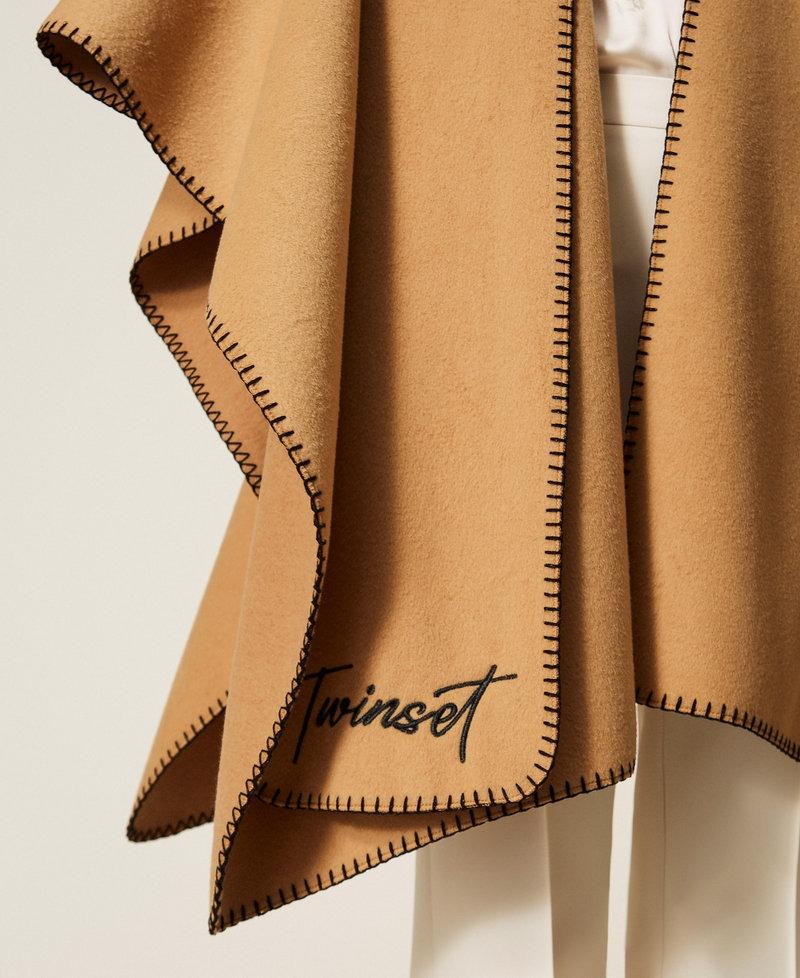 poncho in panno con sciarpa 252TO5170 12918 TWINSET 