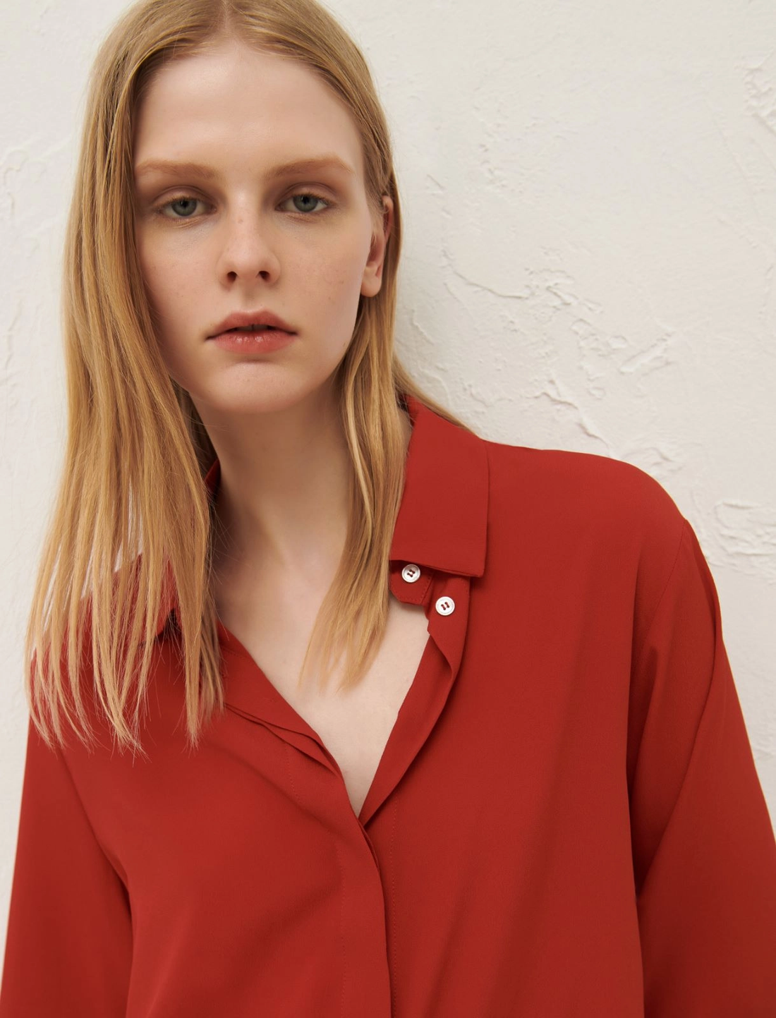camicia in seta con fiore NASTRO 004 MARella 