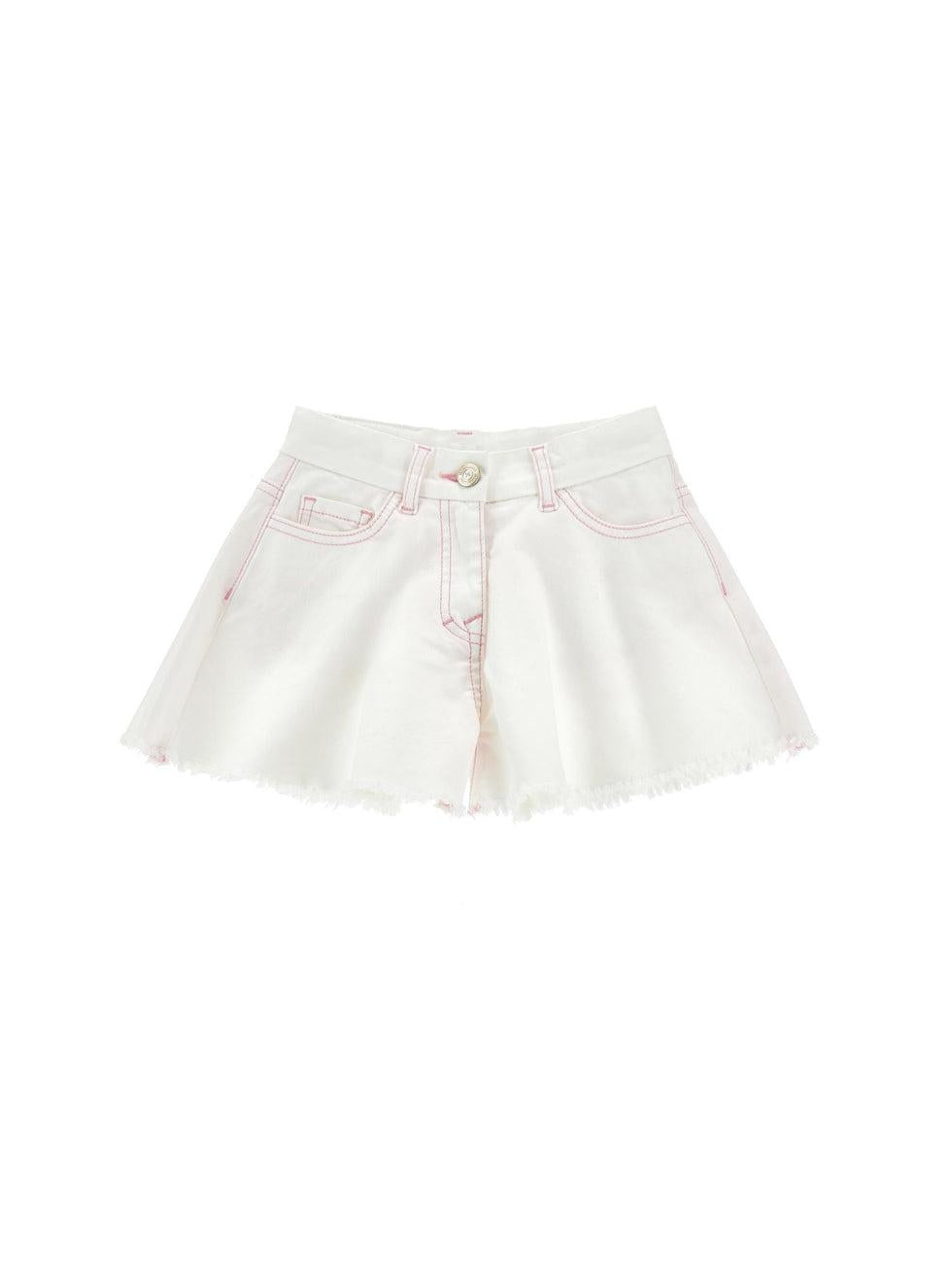 shorts con ricami 19H420 8043 0099 MONNALISA 