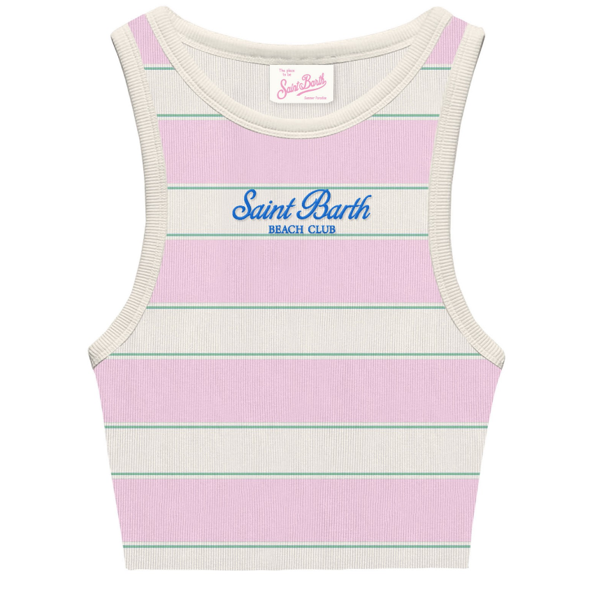 top in maglia a coste blue jr BLUE JR 01906 MC2 SAINT BARTH 