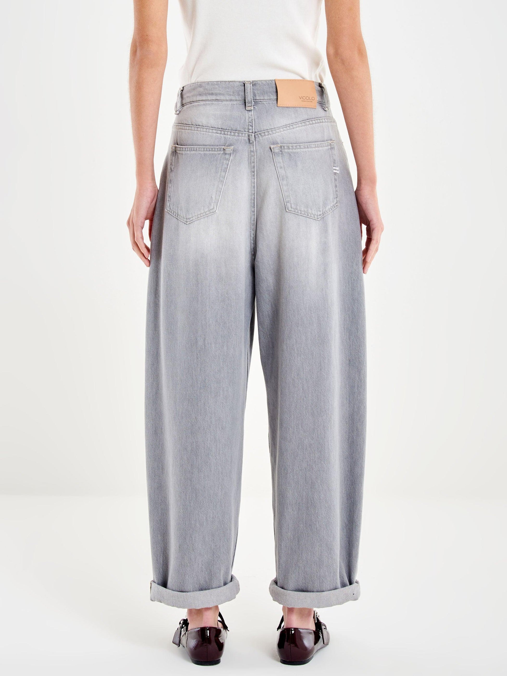 jeans laila relaxed fit DAB 5155 DENIM GRIGIO VICOLO 