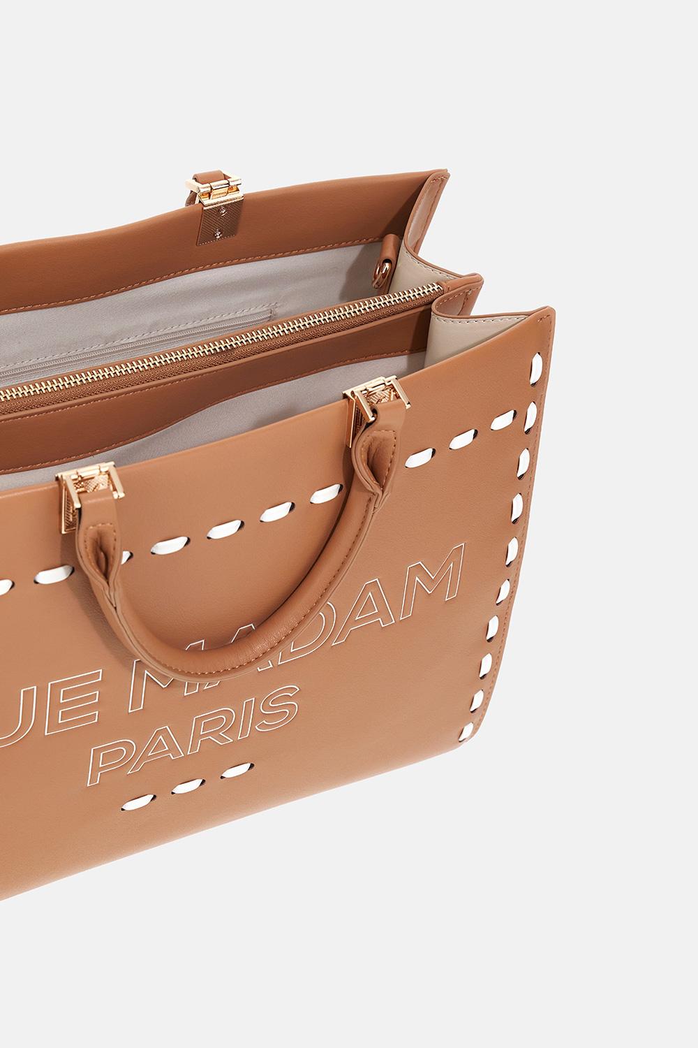 Borsa Iconique spring tote 1531ICONIQUE COGNAC RUE MADAM PARIS 