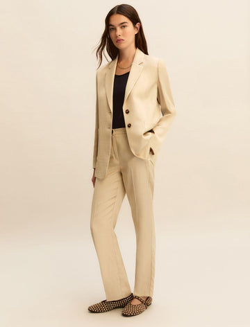 pantaloni in misto lino EMMALCUNO 005 EMME MARELLA 