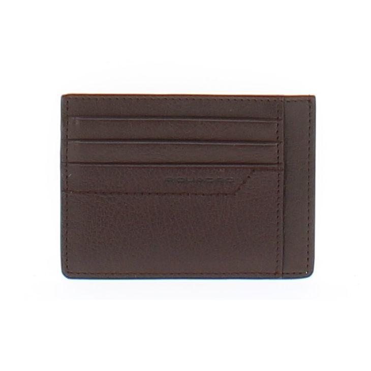 Portacarte in pelle con logo PP2762S94R TM PIQUADRO 