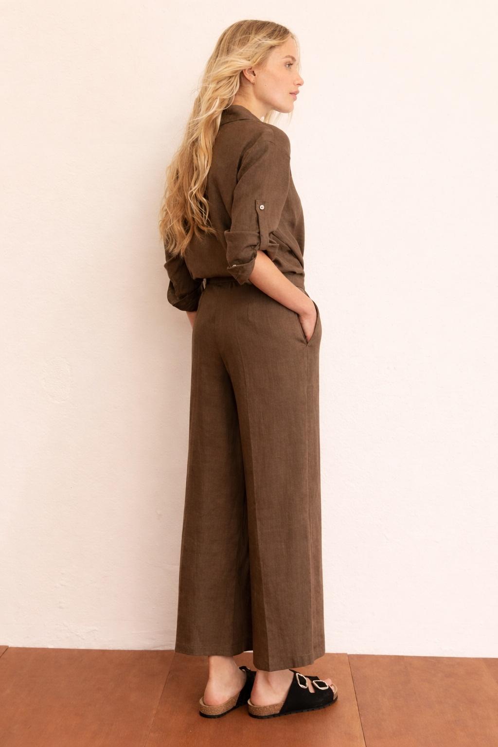 pantalone in lino EMMCLAVA 005 EMME MARELLA 