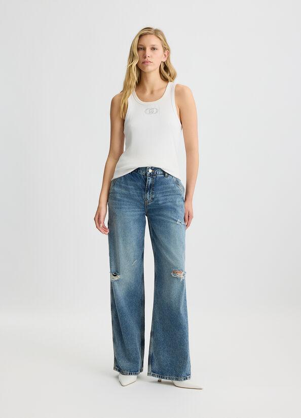 jeans con strappi UA5200D4990 78843 liU JO 