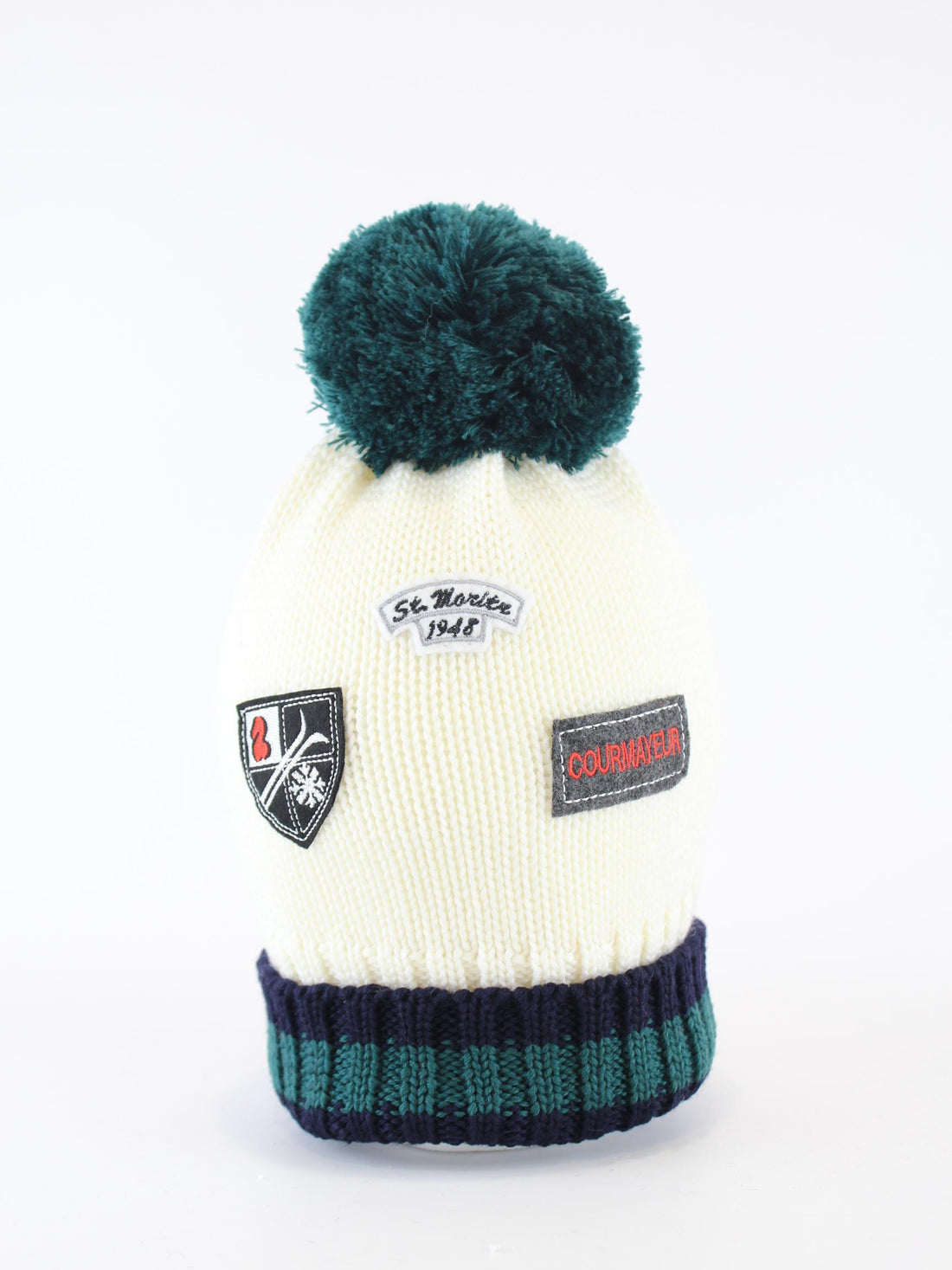 cappellino lana con patch I20414E BLU/BOTTIGLIA REGINA 