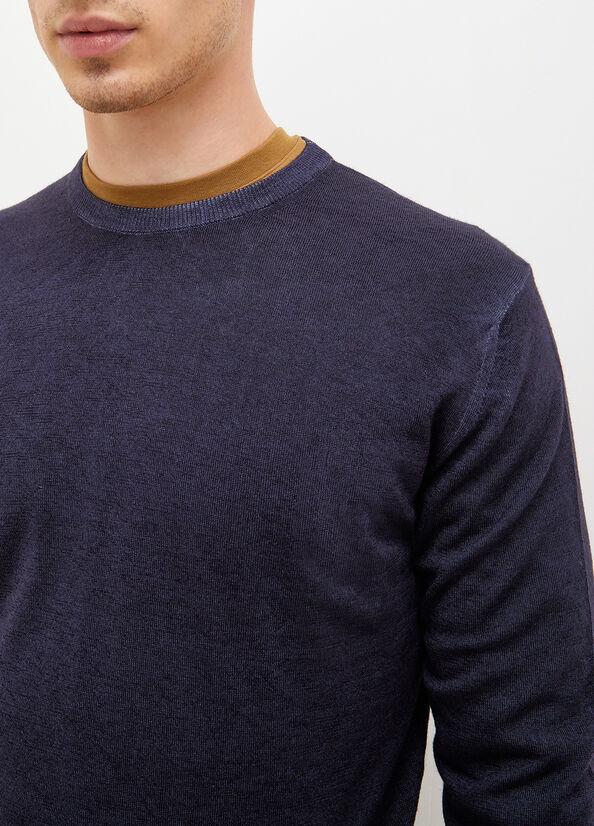maglioncino in lana liu jo M222P202GIROSTO DARK BLUE 701 liU JO 