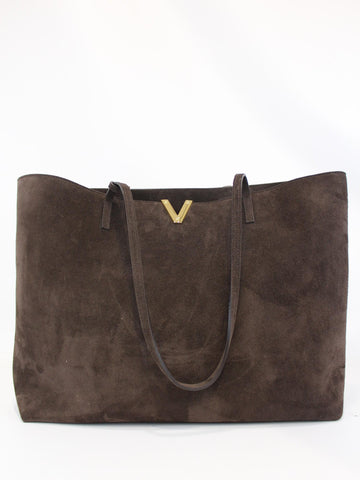 Borsa shopper con V iconica VR1200 TESTA DI MORO VIA ROMA 15 