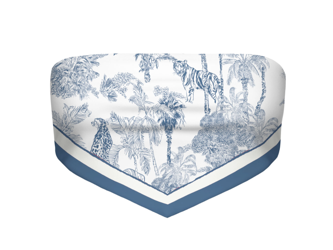 top foulard con stampa jungle RIO 08719L MC2 SAINT BARTH 
