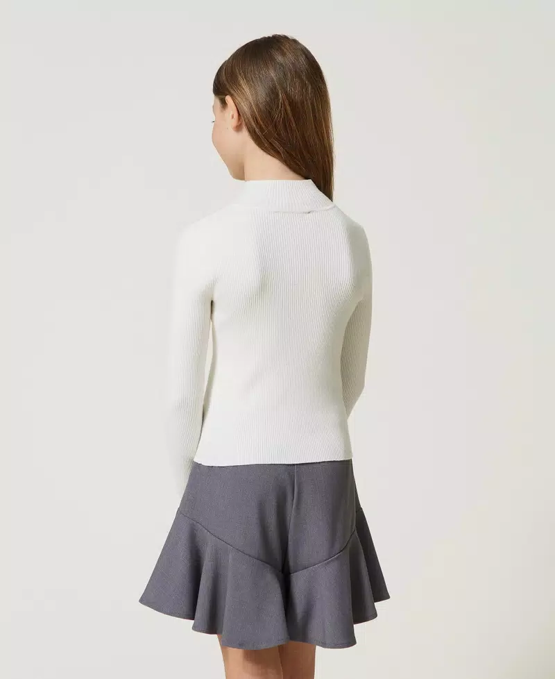 Lupetto a costine 232GJ390C 00526 TWINSET GIRL 